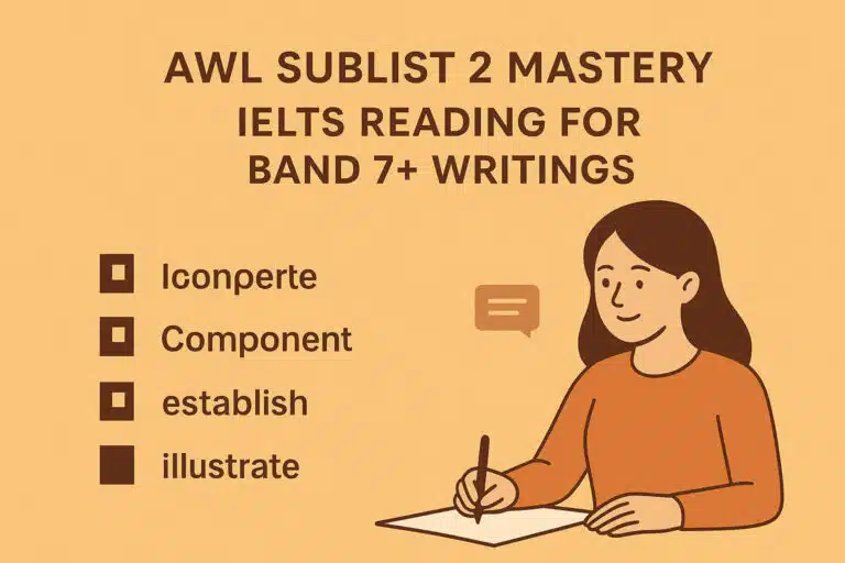 AWL Sublist 2 Mastery: IELTS Vocabulary for Band 7+ Writing & Reading